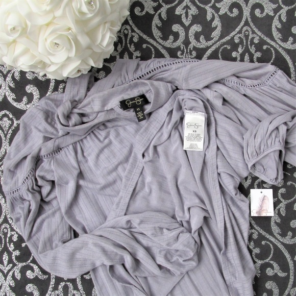 💕 NWT Jessica Simpson Lilac Choker Neck Tie Blouse - Picture 8 of 8